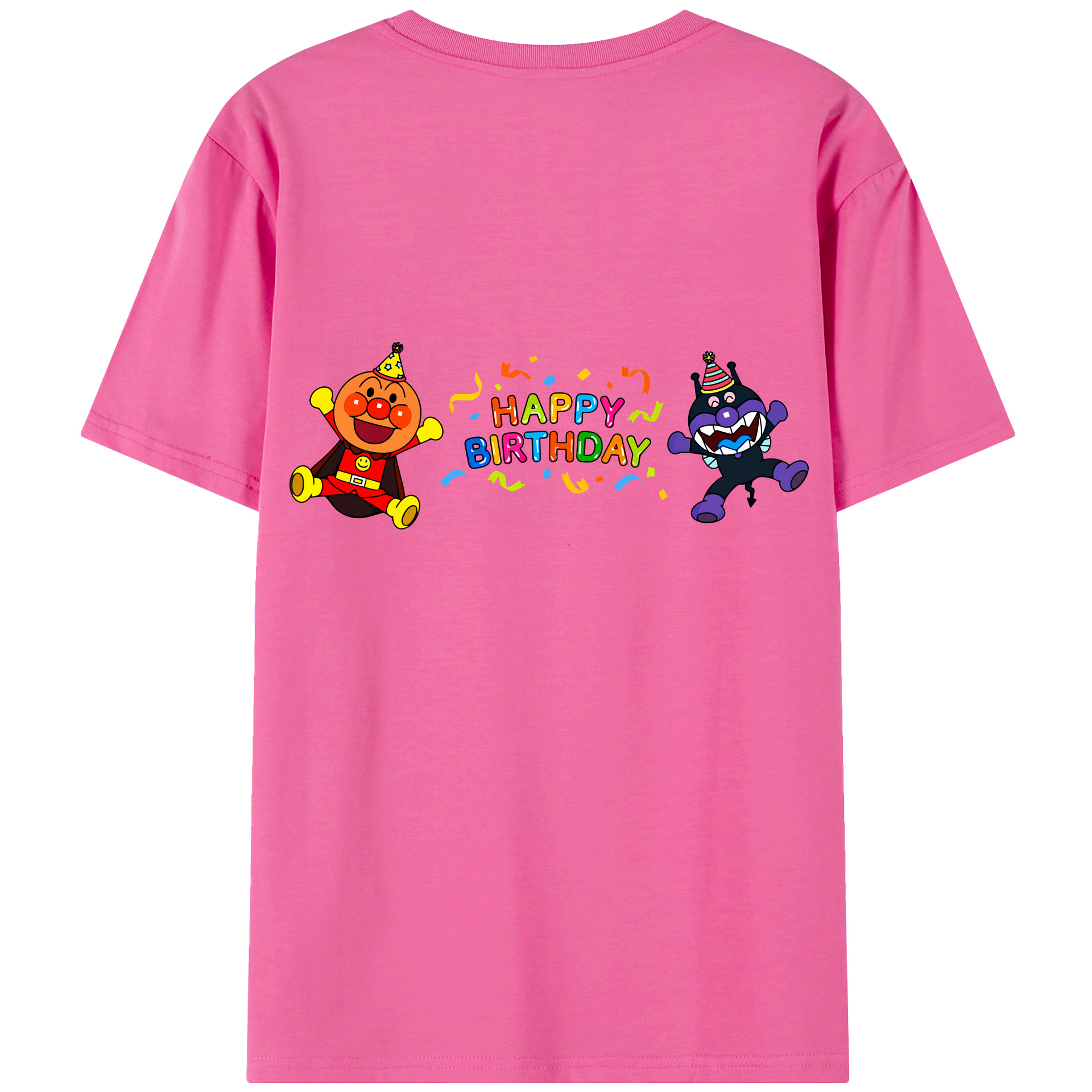 （画像用） アンパンマン Anpanman レディース半袖Tシャツ(バックプリント)